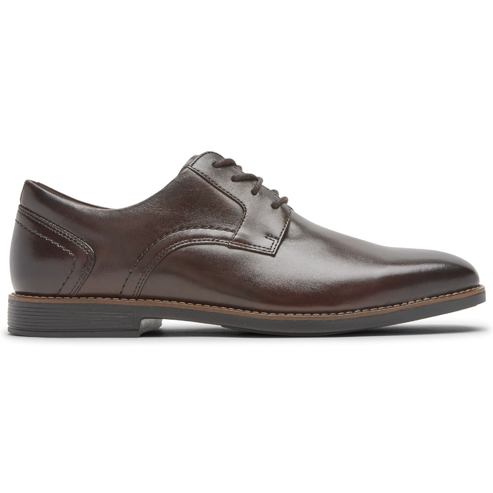 Rockport Snörskor Herr Mörkbruna - Slayter Plain Toe Shoe - AOMTP9835